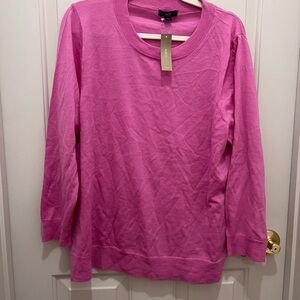 🩷 J. Crew Vibrant Pink Long Sleeve Lightweight Sweater